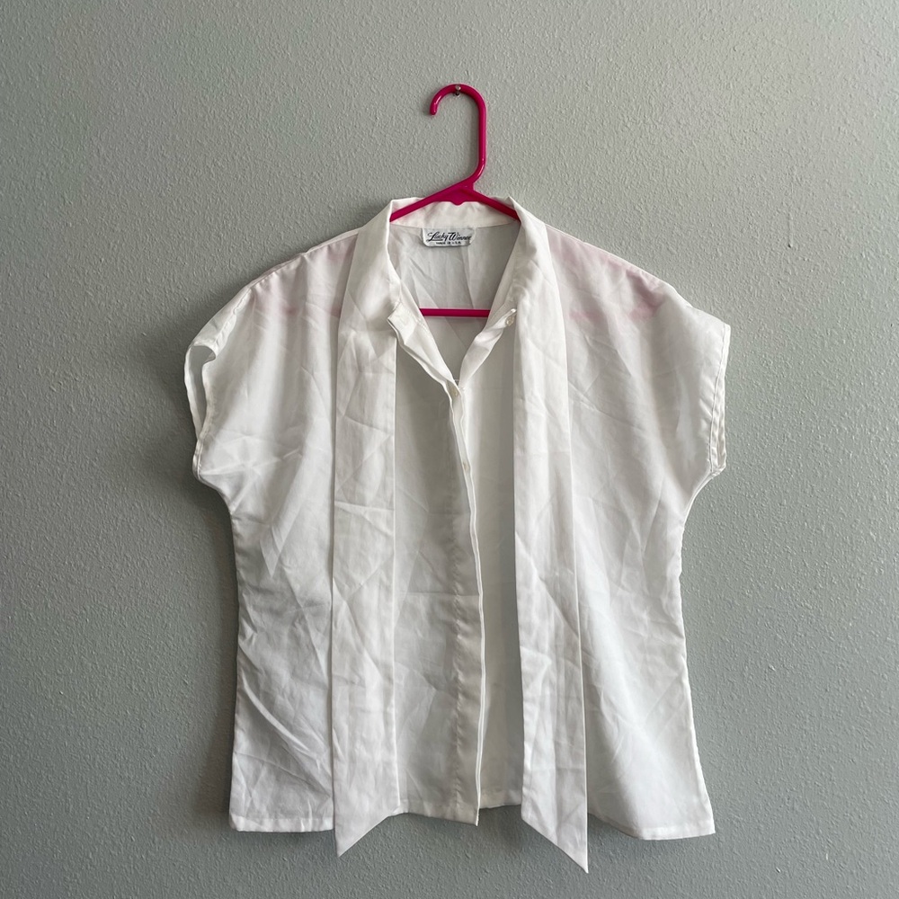 Elegant White Women's Blouse